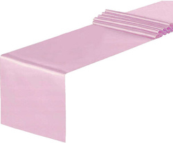 Satyna Gładka Bieżnik Dekoracja RÓŻOWA 0,36 x 9m