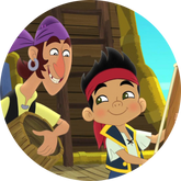 Opłatek tortowy 14 cm, Jake i Piraci 1 szt.