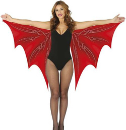 SKRZYDŁA NIETOPERZA Czerwony Wampir 170x80cm