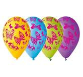 Balony 12" Premium "Motyle", 5 szt.