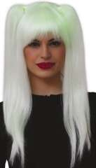 Peruka FLUORESCENCYJNA Świecąca Blond Długie Włosy