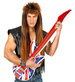 Dmuchany Gitara Gwiazdy Rock Disco Lata 80 105cm