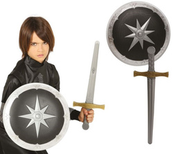 Zestaw  Wojownika Rycerza MIECZ I TARCZA Broń