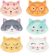 Talerzyki Papierowe KOTKI Koty 20,5x15cm 6szt.