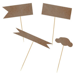 Pickery flagi - Kraft Balloons (9 szt.) 1op. 