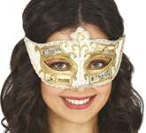 Złota MASKA Wenecka Karnawał Muzyka Nuty