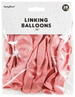 Balony z łącznikiem, 33 cm, jasny róż 20szt.