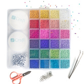 Zestaw Koralików z Nożyczkami do Robienia Biżuteri