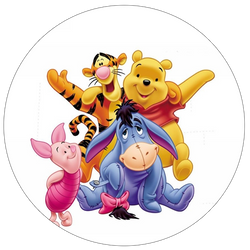 Opłatek tortowy 20 cm, Kubuś Puchatek 1 szt.