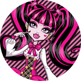Opłatek tortowy 14 cm, 1 szt. Monster High