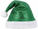 Czapka Świętego MIKOŁAJA Elfa Zielona Błyszcząca