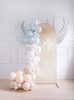 Balony Foliowe do Girland Białe SKRZYDŁA 104x60cm 