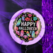 Balon Foliowy HAPPY HALLOWEEN Duszki Czaszki 45cm