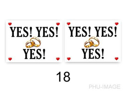 Naklejki na buty Yes!, 2 szt, 1 op.