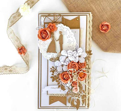 Tasiemki KORONKI BAWEŁNIANE Ozdobne KREMOWE 4x1m