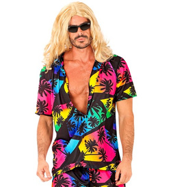 Koszula z Krótkim Rękawem SUMMER PARTY Hawaje L/XL