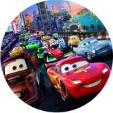 Opłatek tortowy 14 cm, Cars 1 szt.