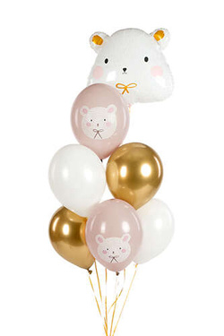 Balony 30 cm, Miś polarny, Pastel Warm Grey