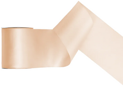 Tasiemka satynowa, kremowy, 100mm/25m