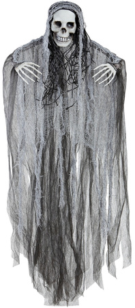 Dekoracja DUCH Czarna Zjawa Ponury Żniwiarz 90cm