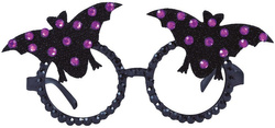 OKULARY z Diamentami NIETOPERZE Halloween