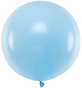Balon okrągły 60 cm, Pastel Baby Blue