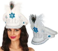 Czapka Oficerska Diamentami Kryształki BRIDE 