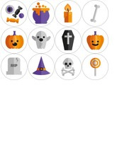 Muffiny na babeczki, Halloween 1 kpl.