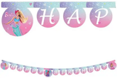 Baner Girlanda Lalka BARBIE Urodziny Party