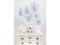 Rozety dekoracyjne, szaroniebieski, 1op.