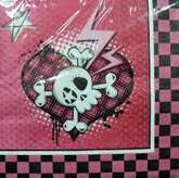 Serwetki "Rockowe Piratki" - 33x33 cm, 20 szt.