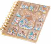 Notesik na Spiralce KAPIBARA z Wodą i Konfetti 1sz