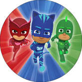 Opłatek tortowy 20 cm, Pidżamersi 1 szt.