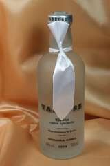 Zawieszki na butelki, 12 szt krawaty białe