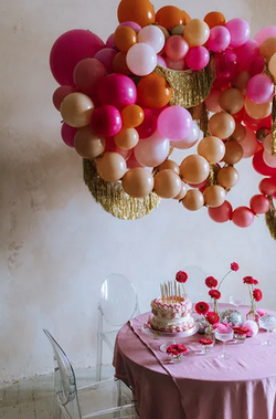 Balony z łącznikiem, 33 cm, jasny róż 20szt.