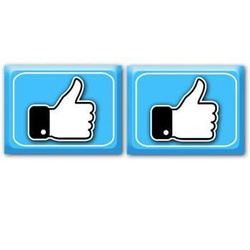 Naklejki na buty Like, 2 szt, 1 opak.