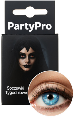 Soczewki tygodniowe, NIEBIESKIE, Ice Walker 1kpl.