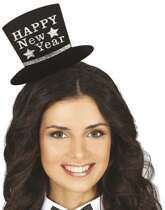 Opaska na Głowę HAPPY NEW YEAR Sylwester, Srebrna