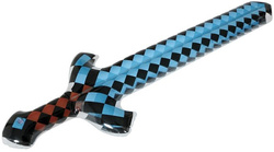 Dmuchany Diamentowy MIECZ Gra PIXELE Piksele 90cm