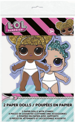 Dekoracje Stojące Papierowe Laleczki LOL SURPRISE