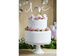 Topper na tort Love, srebrny, 17 cm, 1 szt.