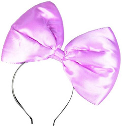 Opaska na Głowę KOKARDA Różowa Mucha Myszka