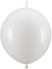 Balony z łącznikiem, 28cm, Pastel Pure White 20szt