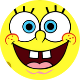 Opłatek tortowy 14 cm, SpongeBob 1 szt.