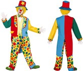 Strój Kostium Kolorowy KLAUN Clown M 48-50