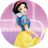 Opłatek tortowy 20 cm, Księżniczki Princess 1 szt.