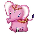 Balon foliowy 24" - Słonik (różowy)