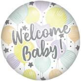 Balon Foliowy + Ciężarek WELCOME BABY Showe 45cm