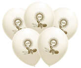 Balony z nadrukiem Komunia Święta, 14 cali 5 szt.