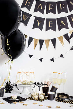 Ciężarek do balonów foliowy, czarny 1 szt.